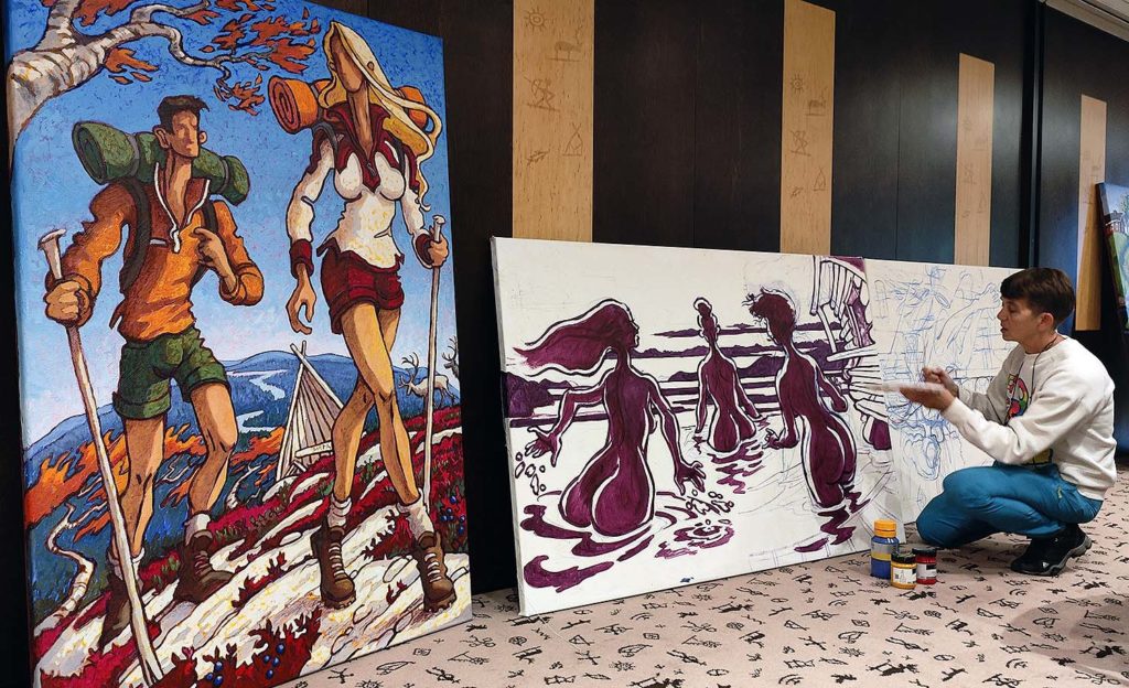 Sirpa Taidenäyttely Lobby2