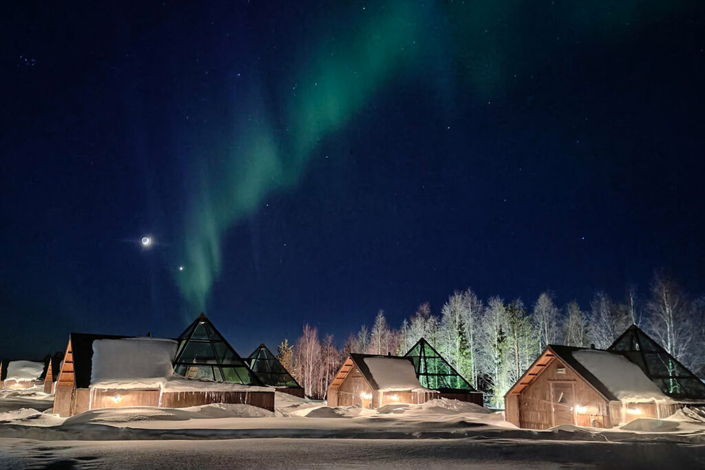 Aurora Pyramid Elvesvillage Polarnight