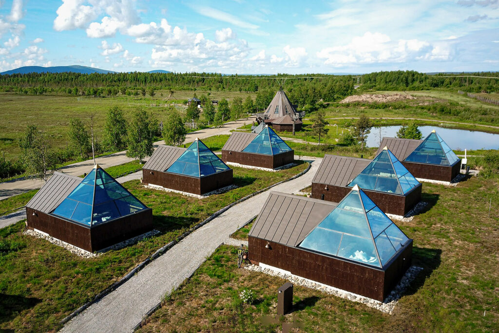 Pyramid Revontulikota Ilmakuva