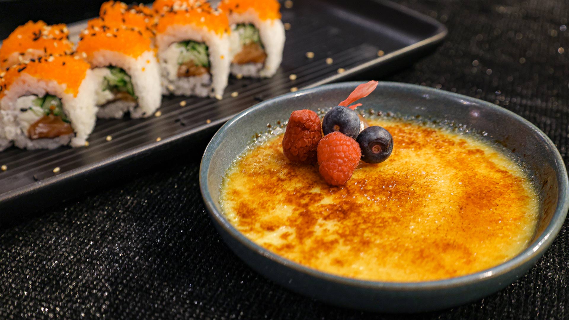 Asia Pannacotta Ja Sushi